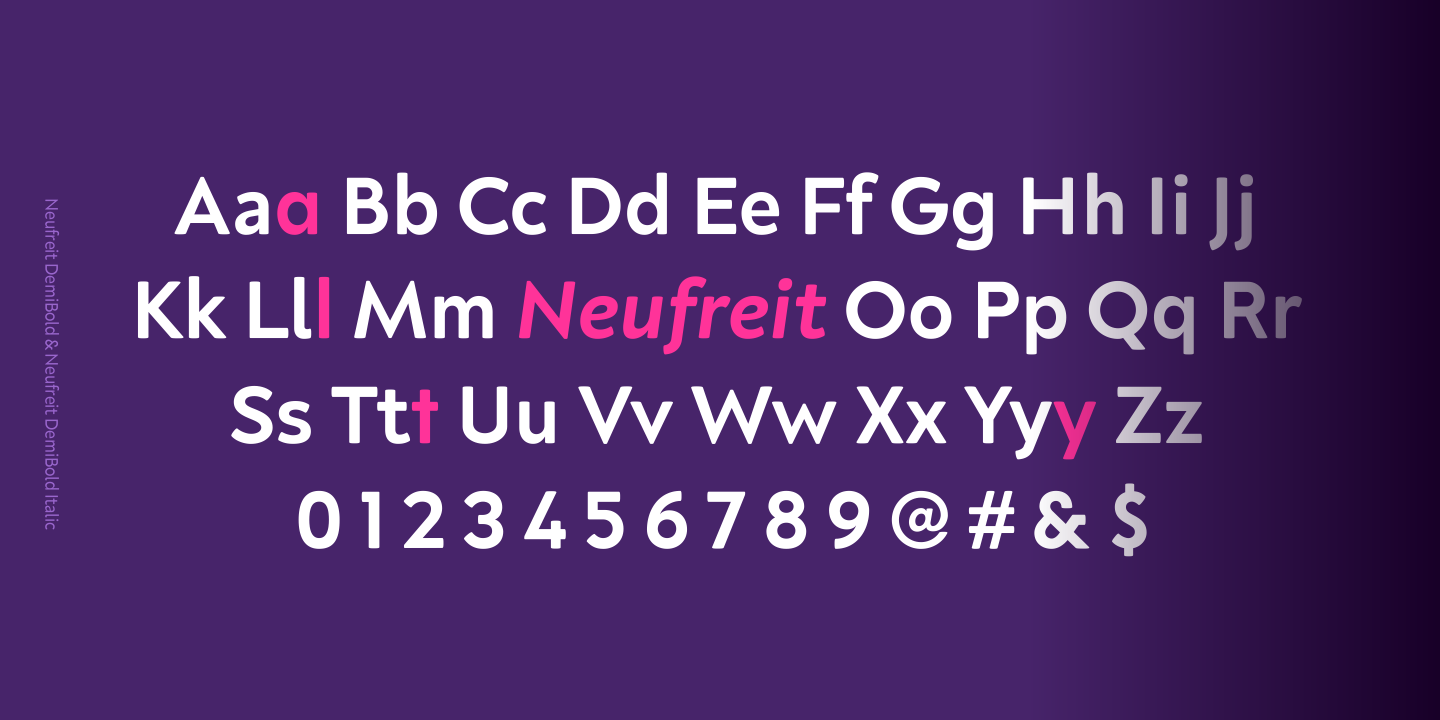Neufreit Extra Light Font preview